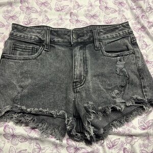 🍄Gray Distressed Denim Jean Shorts